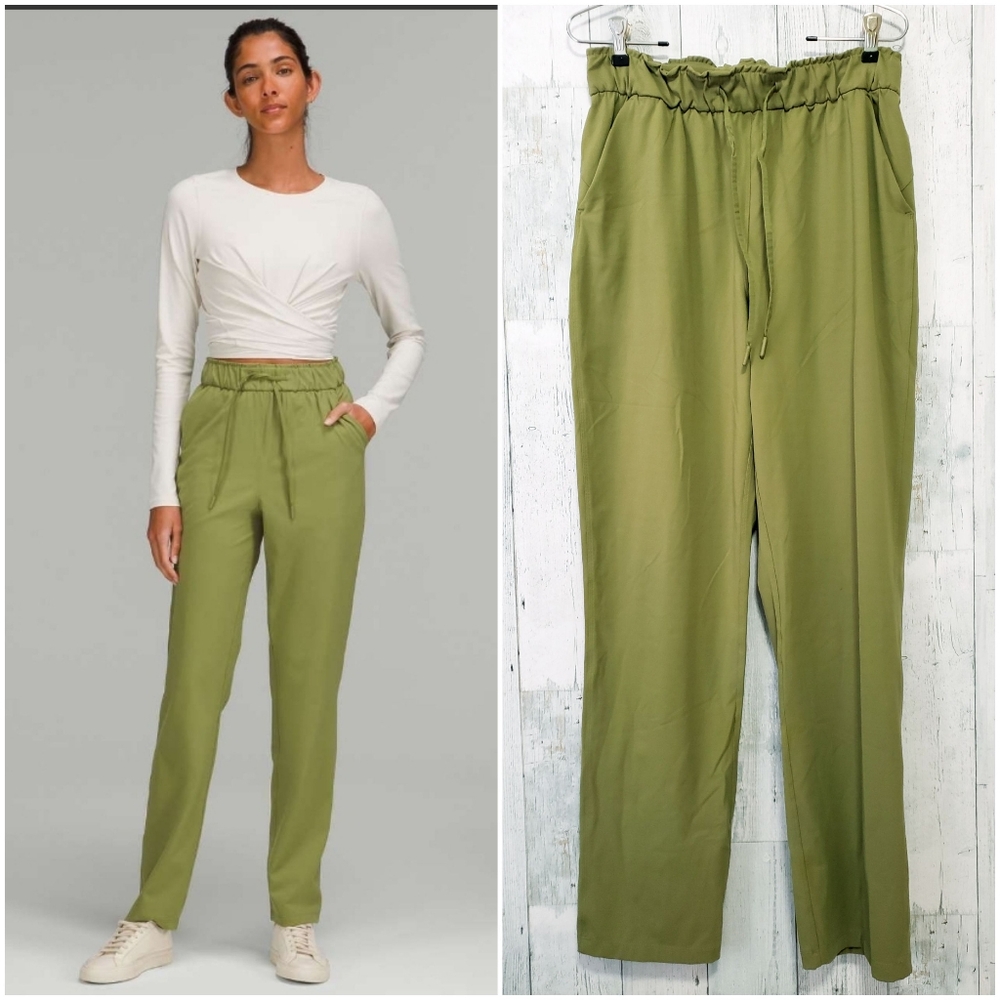 Lululemon Luxtreme Stretch High-Rise Pant Pants Green Sz. 8